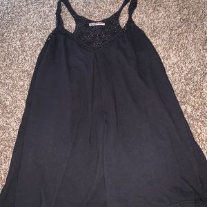 Navy Blue Tank Top with Detailing on Upper Back